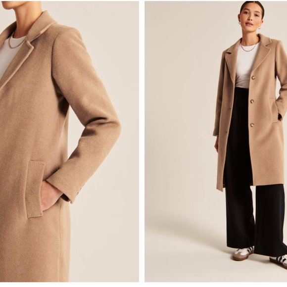 NWT Abercrombie & Fitch Elevated Dad Coat Small - Picture 5 of 8